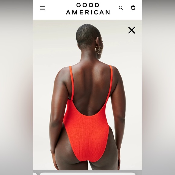 GOOD AMERICAN ALWAYS FITS ONE-PIECE SWIMSUIT — *Cinnamon color* - Picture 9 of 10